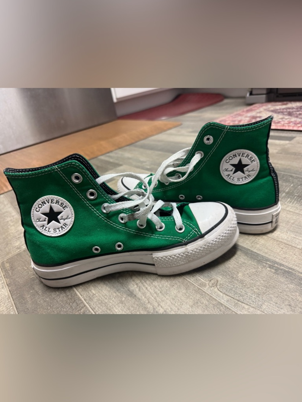 Converse Chuck Taylor All Star High Top Sneakers Green White (M5-W7) Streetwear